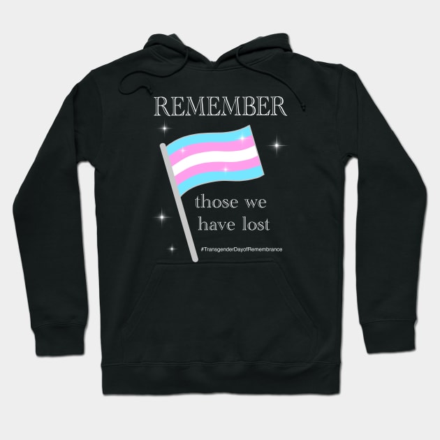 Trans Day of Remembrance Hoodie by Helena Morpho 